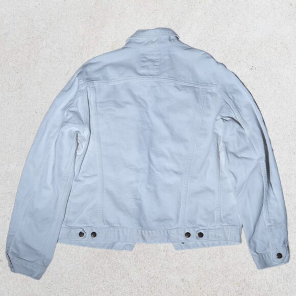 Shaft Jeans White Type 2 Unisex Denim jacket size L Made in Italy - Picture 2 of 7